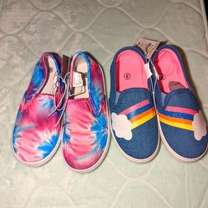 Girls slip on sneakers